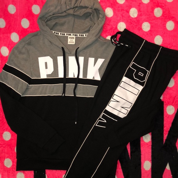 PINK Victoria's Secret Sweaters - VS Pink Pullover & Campus Pants Set